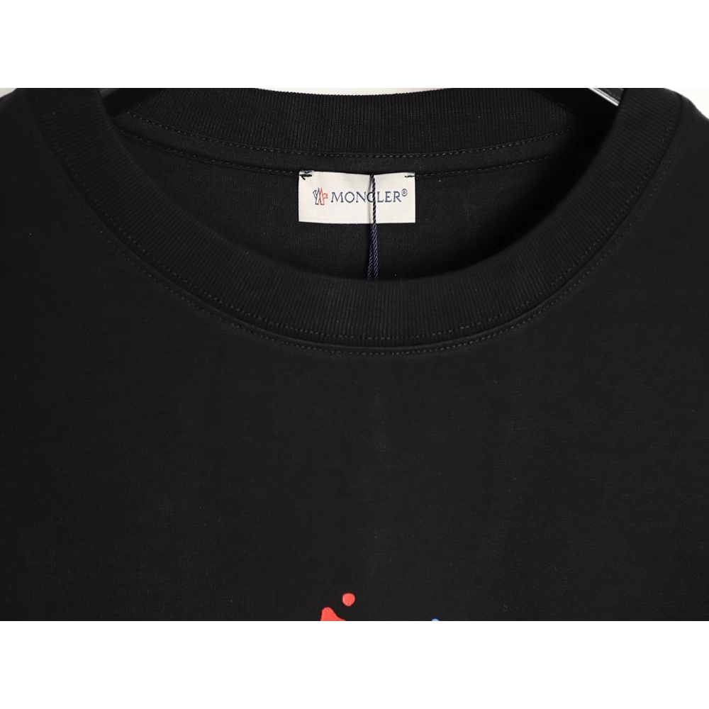 Moncler Colorful Splatter Logo Short-Sleeve T-Shirt TSK1,Moncler