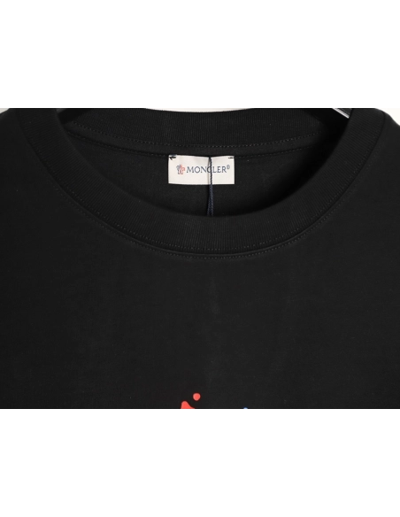 Moncler Colorful Splatter Logo Short-Sleeve T-Shirt TSK1,Moncler