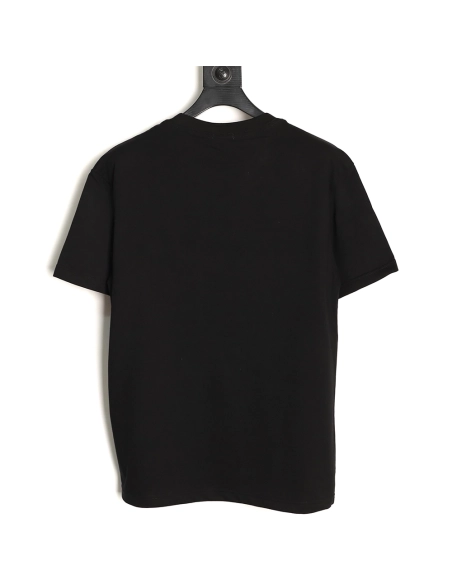 Moncler Embroidered Black Label Logo Short-Sleeve T-Shirt TSK1,Moncler