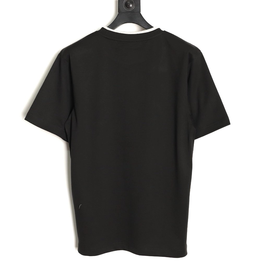 Moncler faux two-piece embroidered logo short-sleeved T-shirt TSK1,Moncler