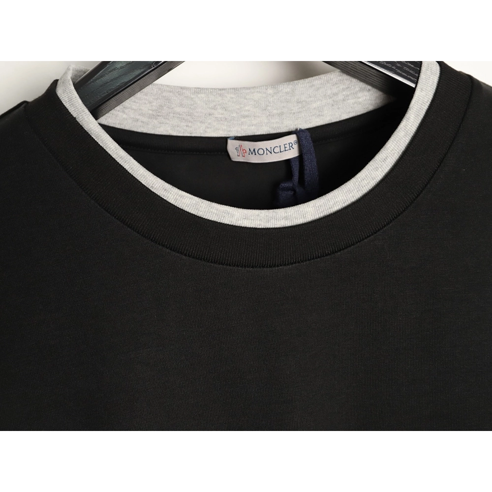 Moncler faux two-piece embroidered logo short-sleeved T-shirt TSK1,Moncler