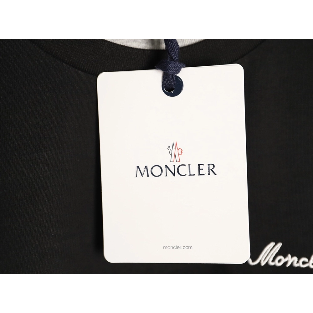 Moncler faux two-piece embroidered logo short-sleeved T-shirt TSK1,Moncler