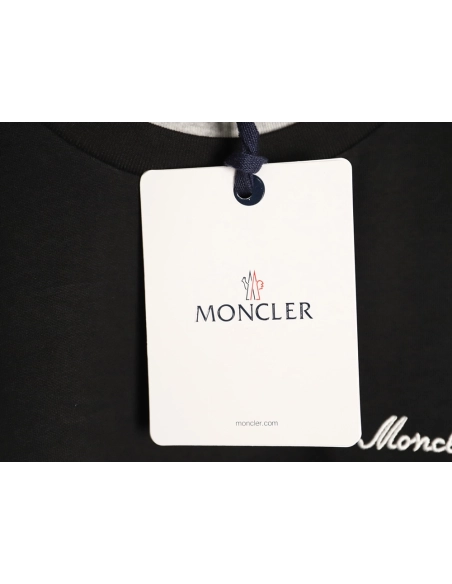 Moncler faux two-piece embroidered logo short-sleeved T-shirt TSK1,Moncler
