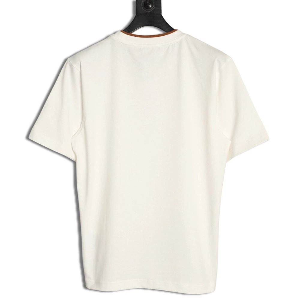 Moncler faux two-piece embroidered logo short-sleeved T-shirt,Moncler