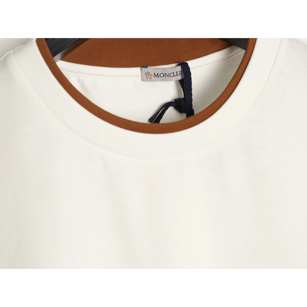Moncler faux two-piece embroidered logo short-sleeved T-shirt,Moncler