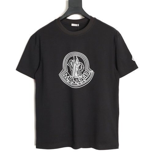 Moncler Overlapping Logo Print Short-Sleeve TSK1,Moncler