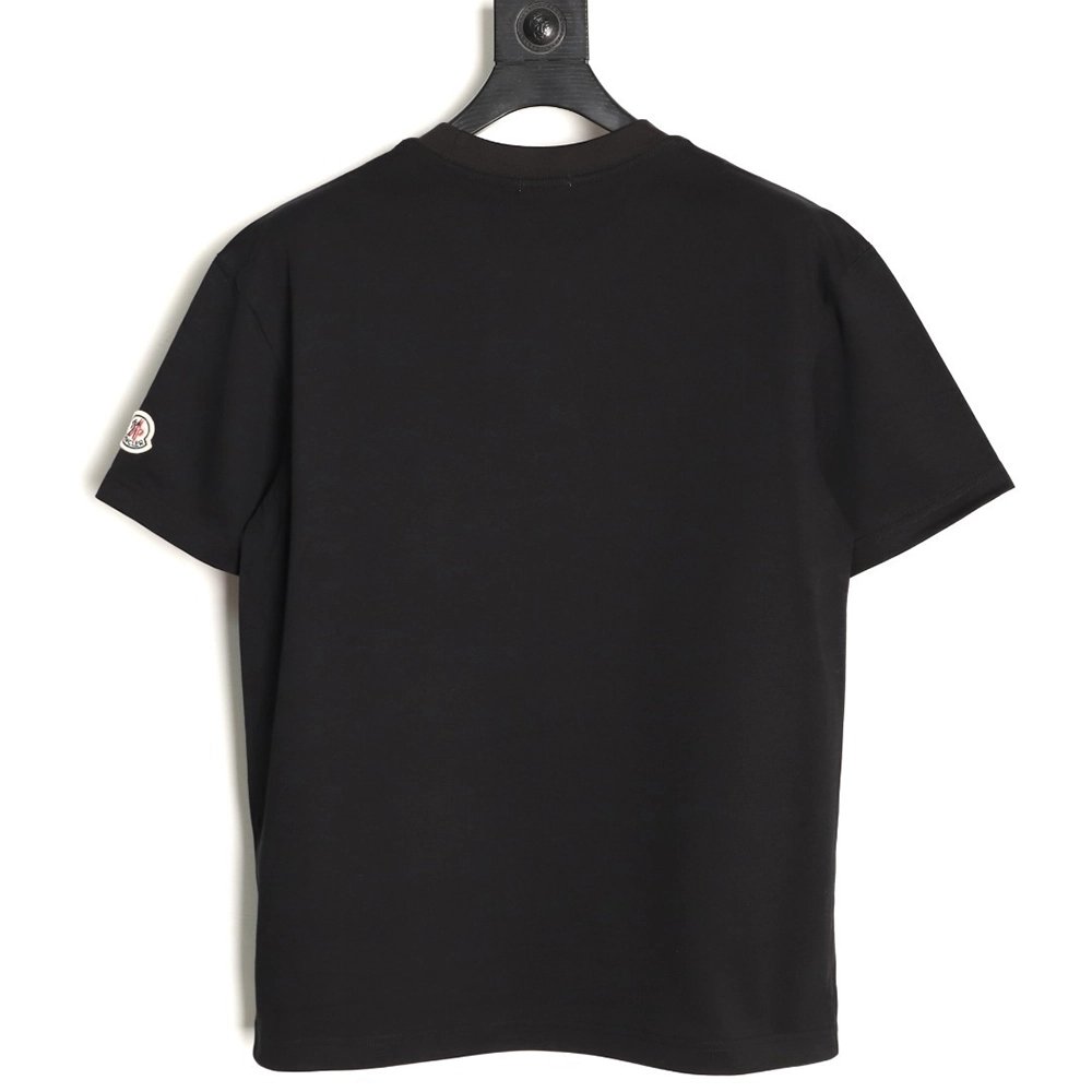 Moncler Overlapping Logo Print Short-Sleeve TSK1,Moncler