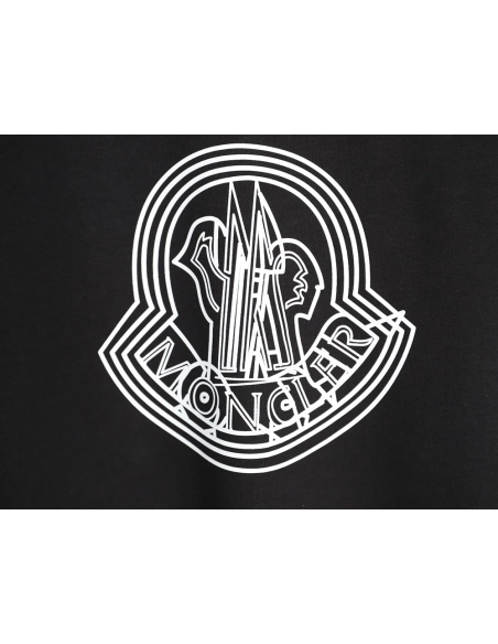 Moncler Overlapping Logo Print Short-Sleeve TSK1,Moncler