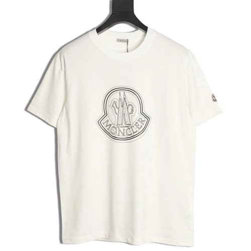 Moncler Overlapping Logo Print Short-Sleeve,Moncler