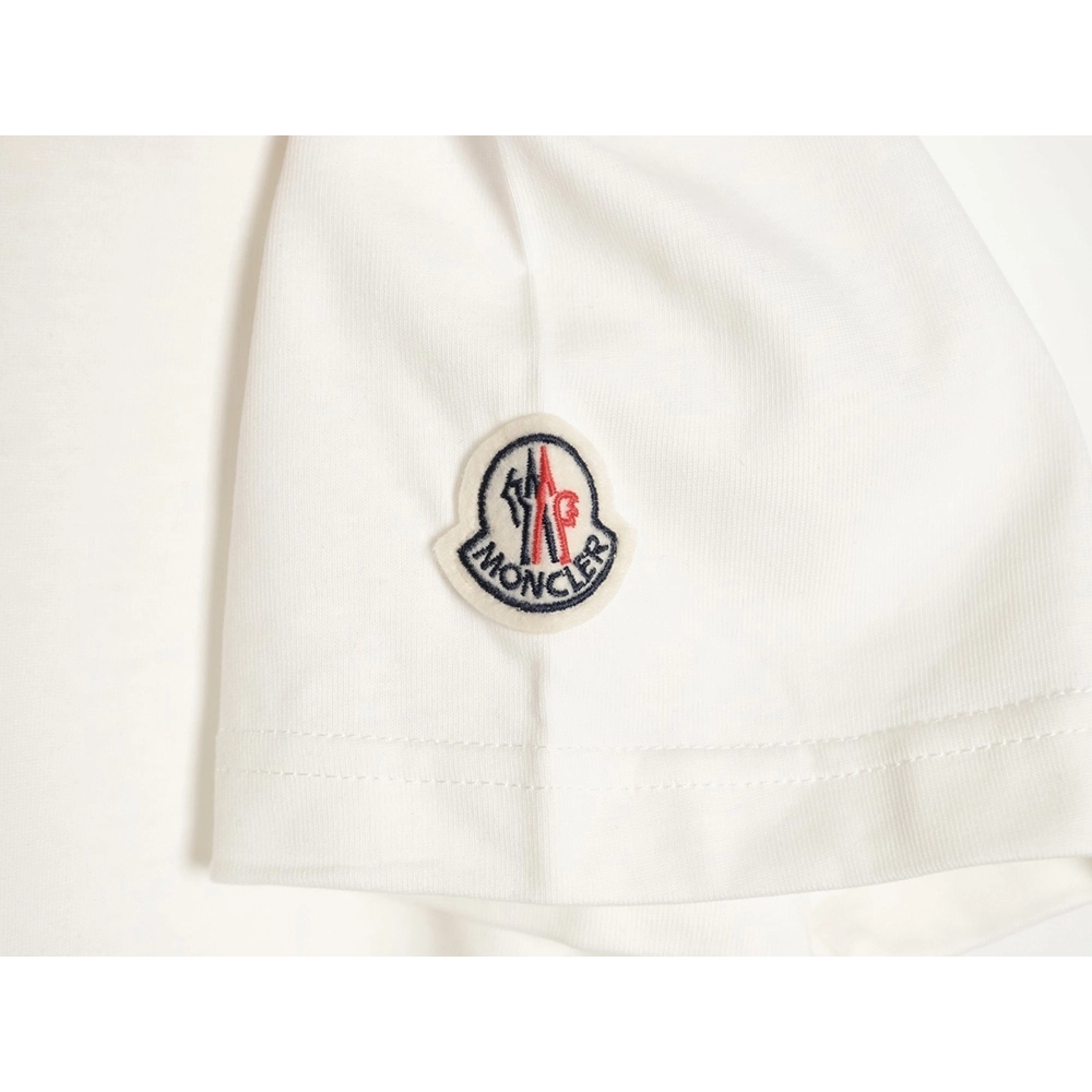 Moncler Overlapping Logo Print Short-Sleeve,Moncler