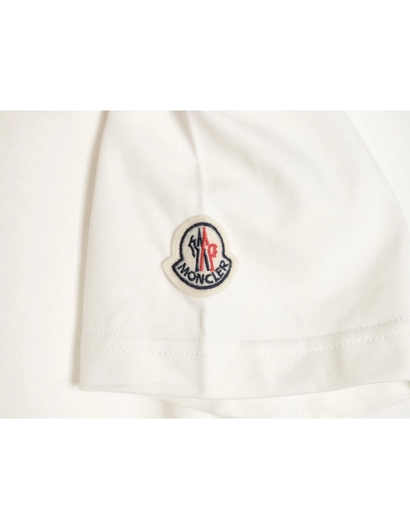 Moncler Overlapping Logo Print Short-Sleeve,Moncler