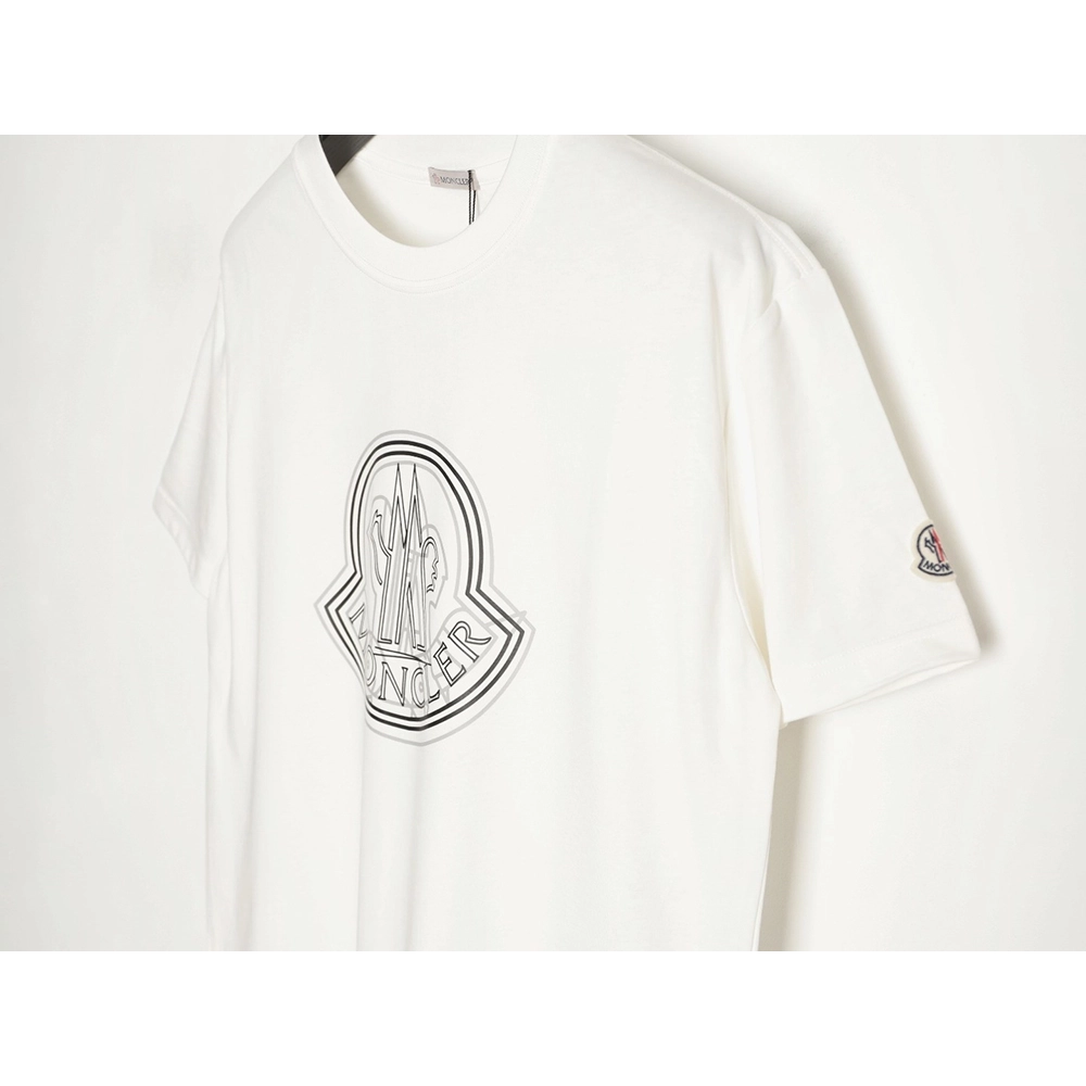 Moncler Overlapping Logo Print Short-Sleeve,Moncler