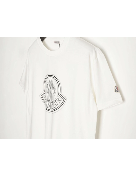 Moncler Overlapping Logo Print Short-Sleeve,Moncler