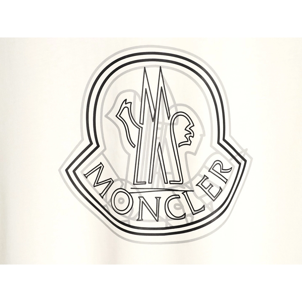 Moncler Overlapping Logo Print Short-Sleeve,Moncler