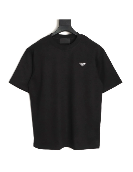 Prada classic triangle logo short-sleeved shirt TSK1,Prada