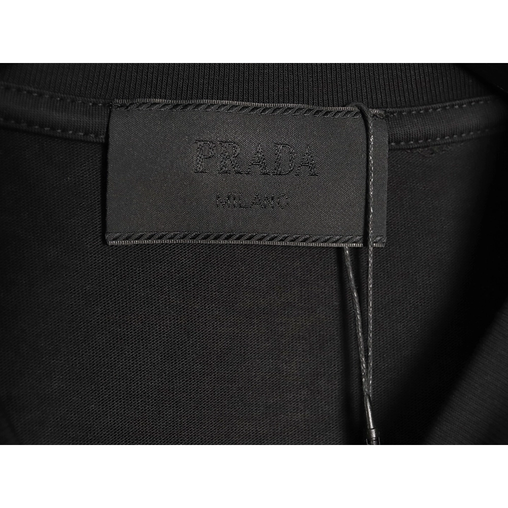 Prada classic triangle logo short-sleeved shirt TSK1,Prada