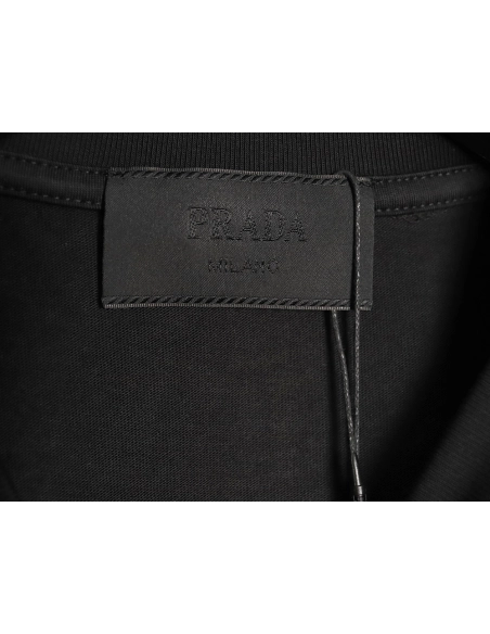 Prada classic triangle logo short-sleeved shirt TSK1,Prada