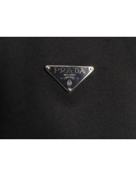 Prada classic triangle logo short-sleeved shirt TSK1,Prada