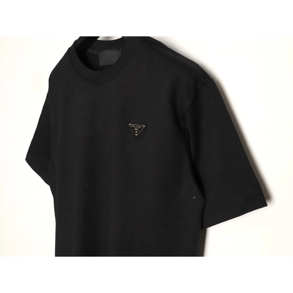 Prada classic triangle logo short-sleeved shirt TSK1,Prada