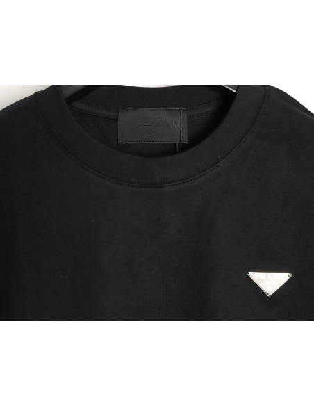 Prada classic triangle logo short-sleeved shirt TSK1,Prada