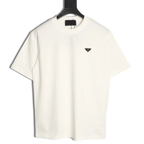 Prada classic triangle logo short-sleeved shirt,Prada
