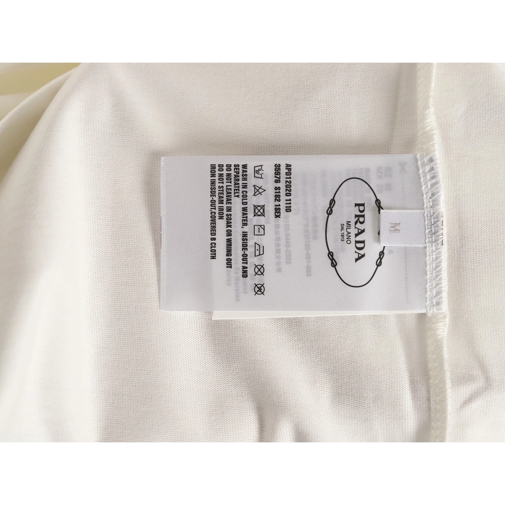 Prada classic triangle logo short-sleeved shirt,Prada