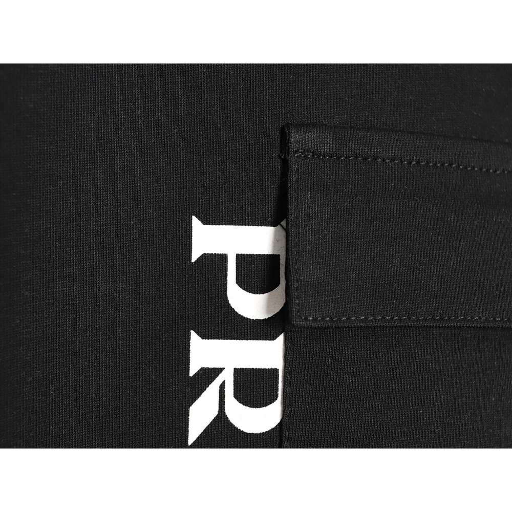 Prada letter print pocket triangle logo short-sleeved T-shirt TSK1,Prada