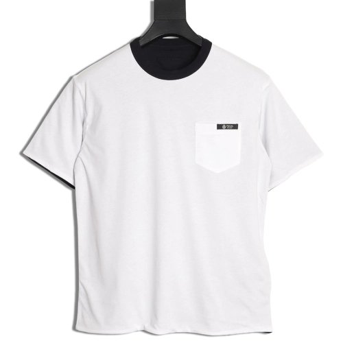 Prada Pocket Logo Color Block Reversible Short-Sleeve TSK1,Prada