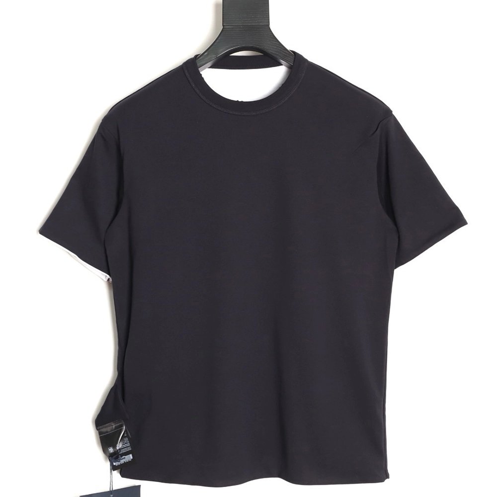 Prada Pocket Logo Color Block Reversible Short-Sleeve TSK1,Prada