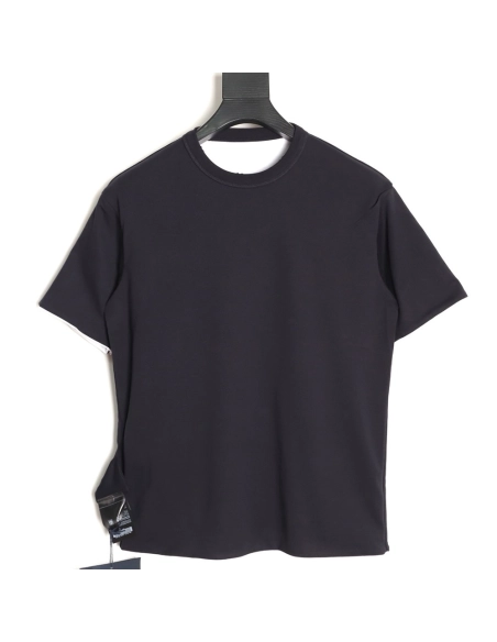 Prada Pocket Logo Color Block Reversible Short-Sleeve TSK1,Prada