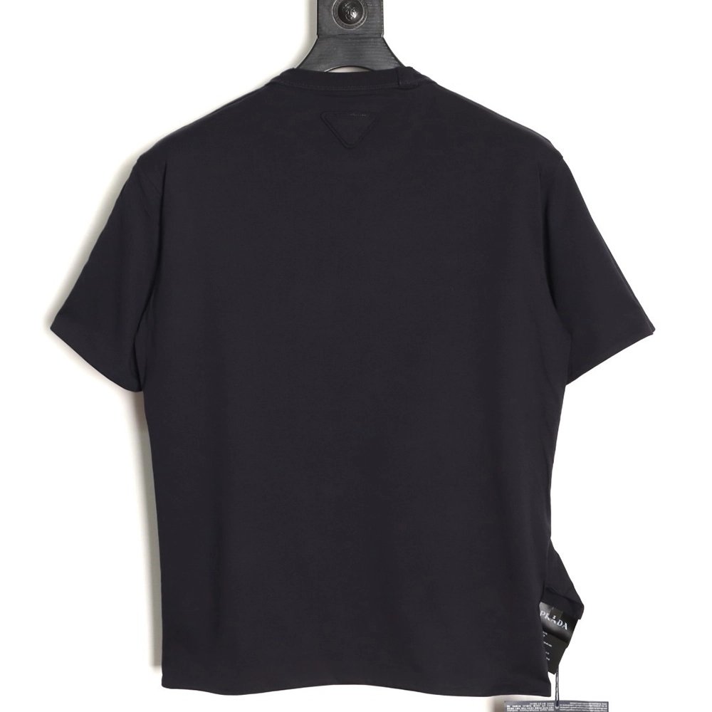 Prada Pocket Logo Color Block Reversible Short-Sleeve TSK1,Prada