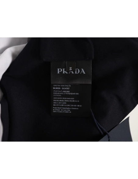 Prada Pocket Logo Color Block Reversible Short-Sleeve TSK1,Prada