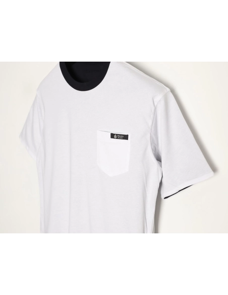 Prada Pocket Logo Color Block Reversible Short-Sleeve TSK1,Prada