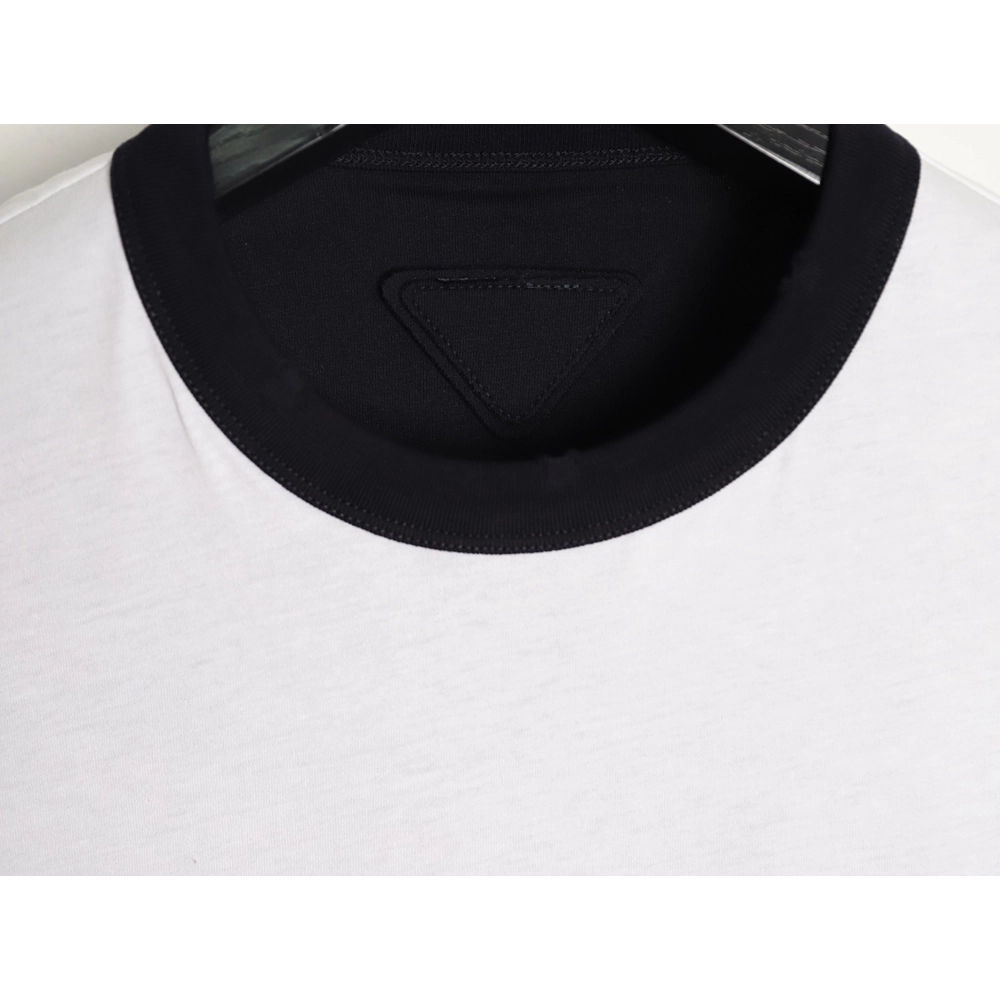 Prada Pocket Logo Color Block Reversible Short-Sleeve TSK1,Prada
