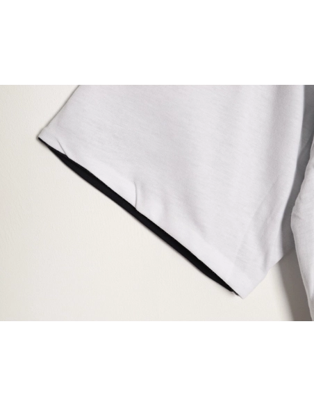 Prada Pocket Logo Color Block Reversible Short-Sleeve TSK1,Prada
