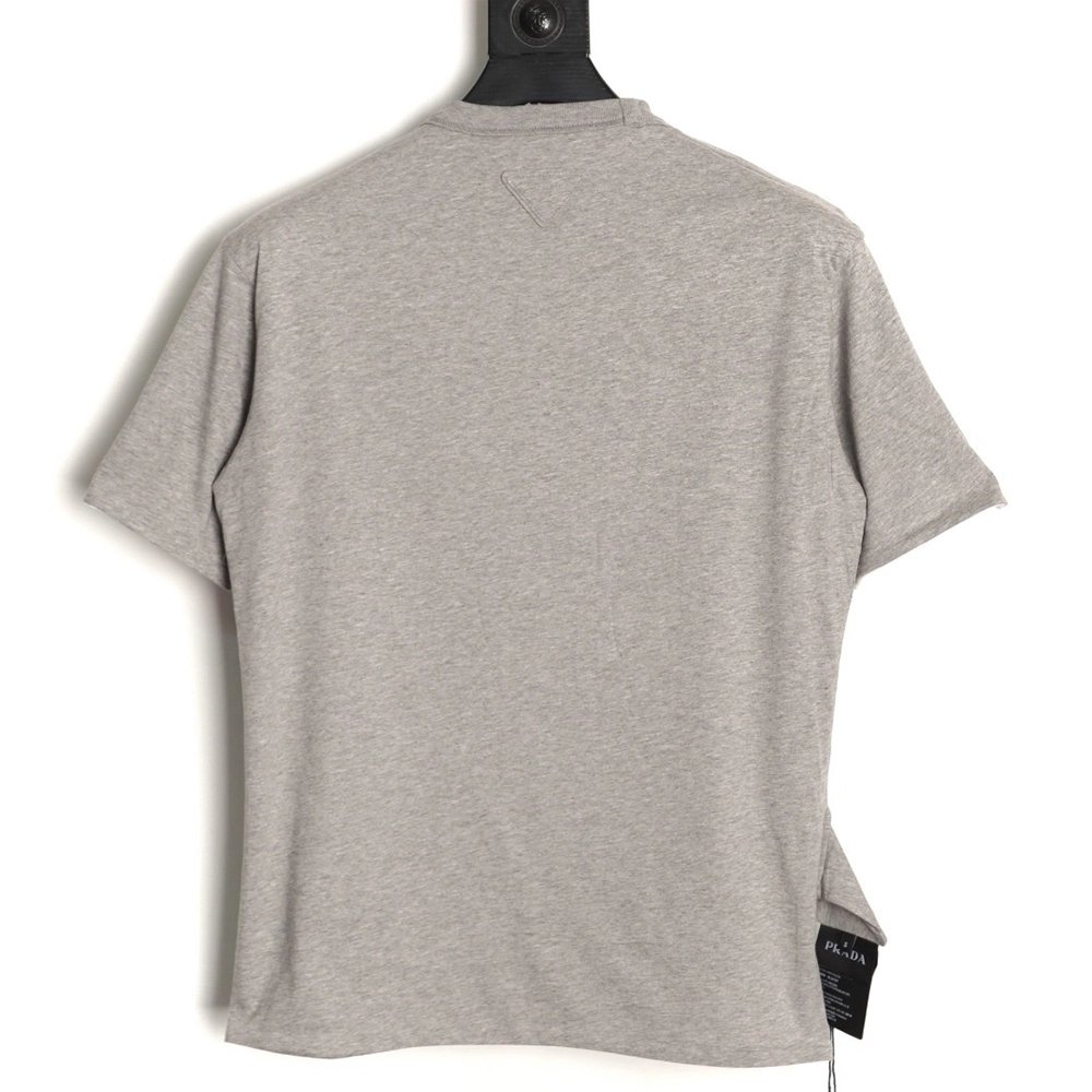 Prada Pocket Logo Color Block Reversible Short-Sleeve,Prada