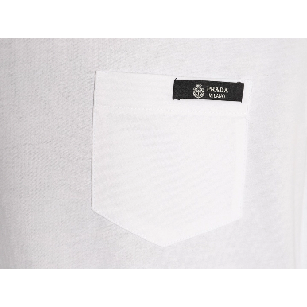 Prada Pocket Logo Color Block Reversible Short-Sleeve,Prada