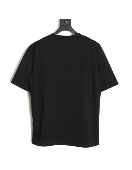 Prada striped patchwork triangular logo short-sleeved T-shirt TSK1,Prada
