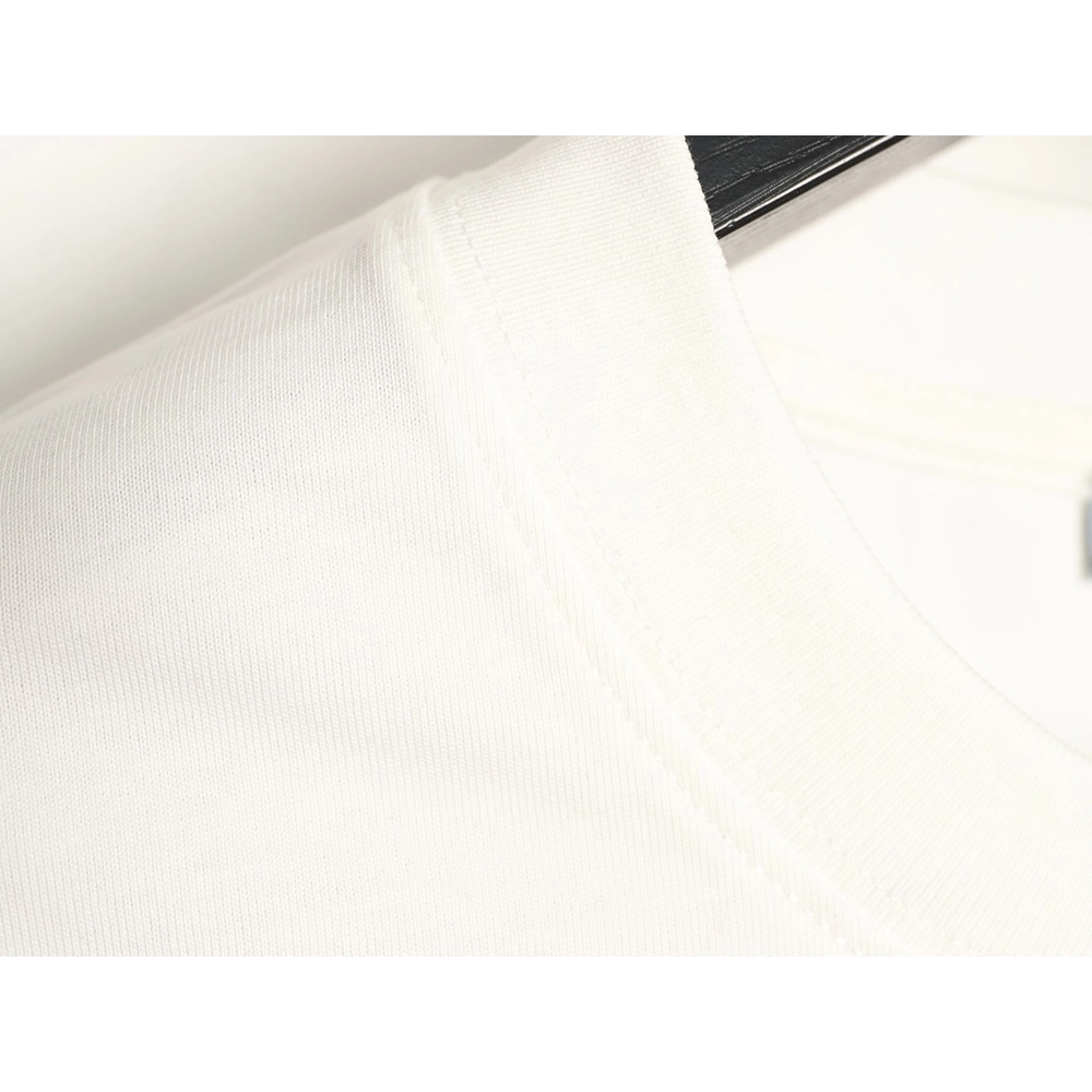 Prada striped patchwork triangular logo short-sleeved T-shirt,Prada