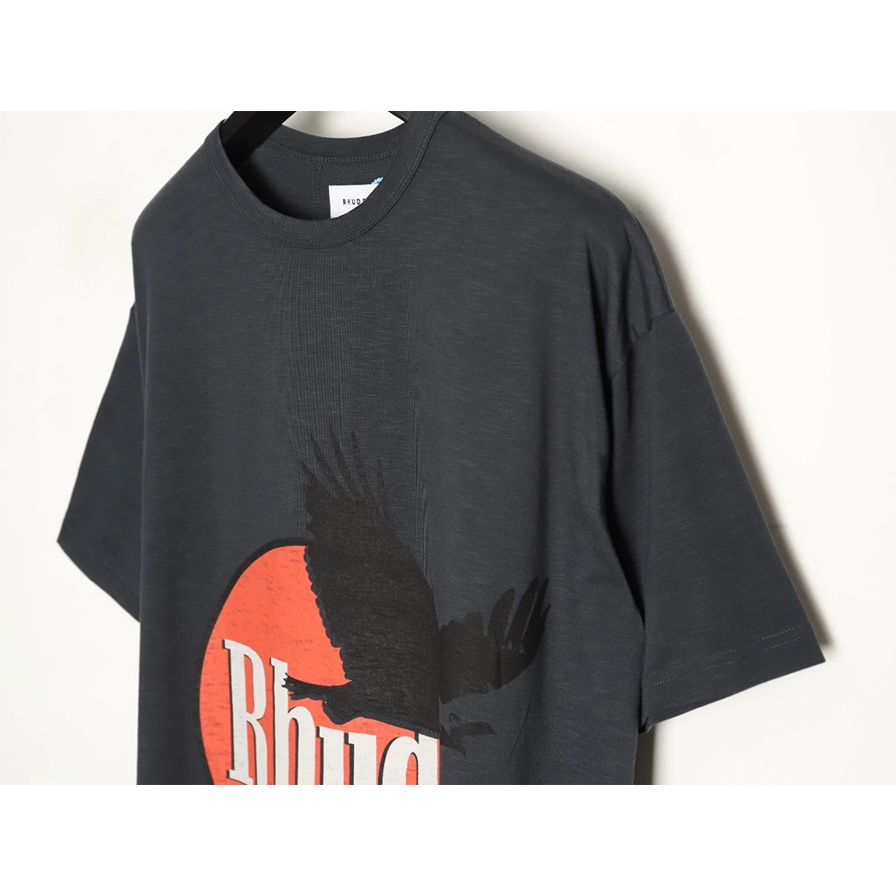 Rhude Vintage Sun Eagle Logo Print Short-Sleeve T-Shirt,Rhude