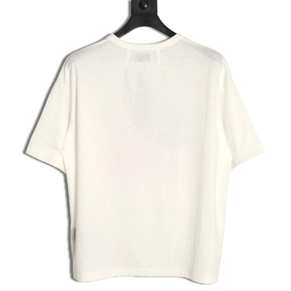 Rhude Vintage USA Flag Logo Print Short-Sleeve T-Shirt,Rhude