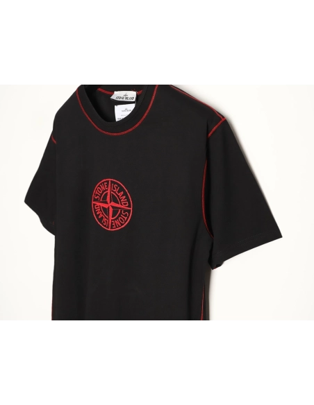 Stone Island Chest Logo Embroidered Short-Sleeve T-Shirt TSK1,Stone Island