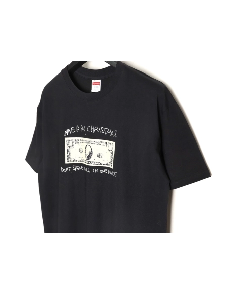 Supreme Dollar Bill Letter Print Crewneck Short-Sleeve T-Shirt,Supreme
