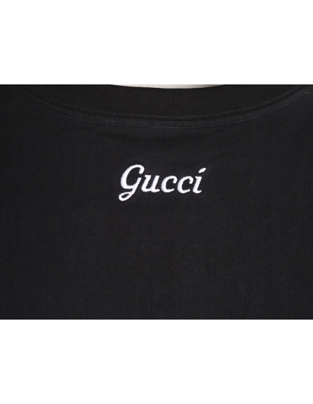 Gucci Simple Letter-Embroidered Logo Short-Sleeve T-Shirt TSK2,Gucci