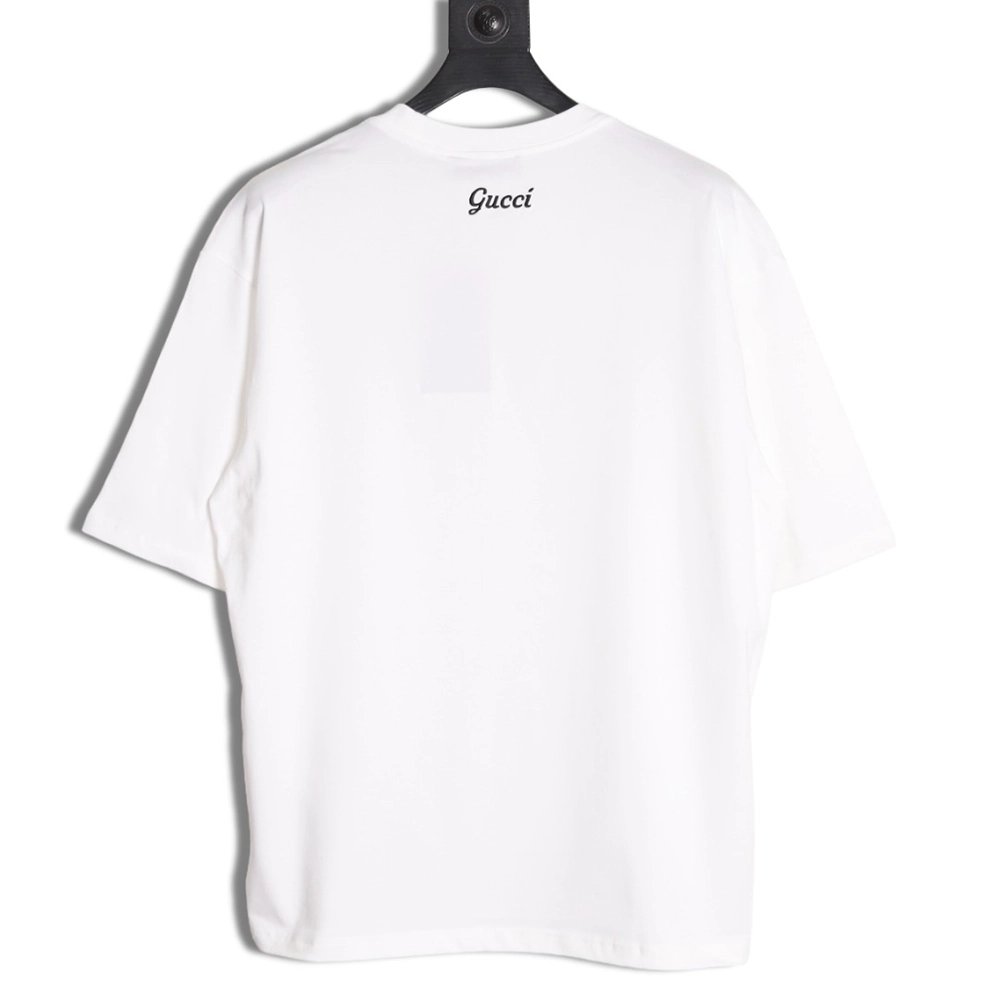 Gucci Simple Letter-Embroidered Logo Short-Sleeve T-Shirt,Gucci