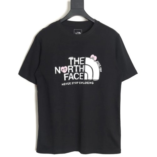 The North Face Couple Heart Print Short-Sleeve T-Shirt TSK1,The North Face
