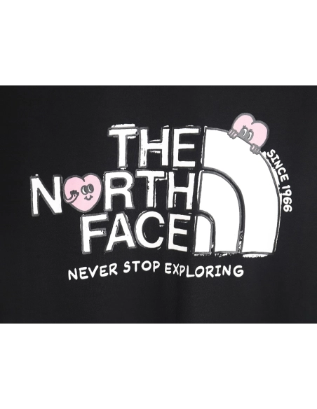 The North Face Couple Heart Print Short-Sleeve T-Shirt TSK1,The North Face