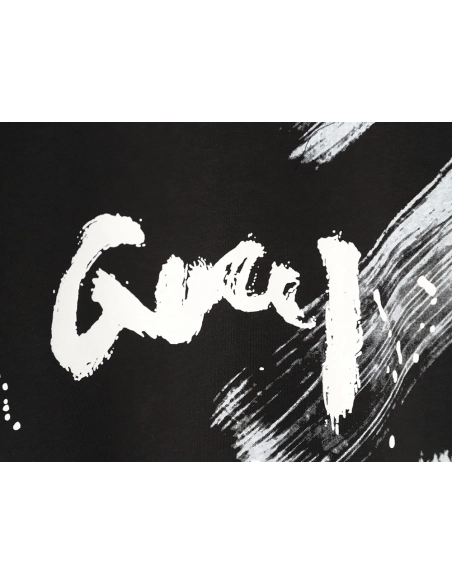 Gucci ink wash brushstroke graffiti letter short-sleeved T-shirt TSK1,Gucci