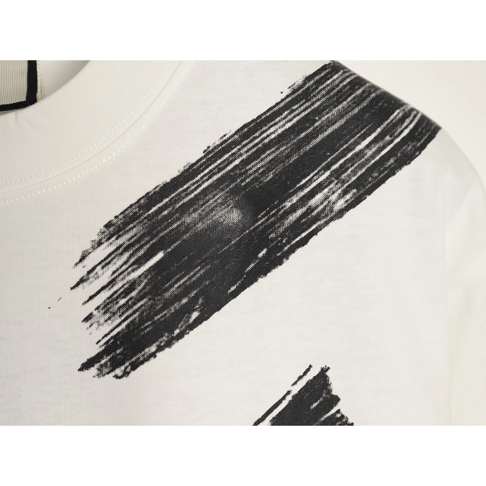 Gucci ink wash brushstroke graffiti letter short-sleeved T-shirt,Gucci