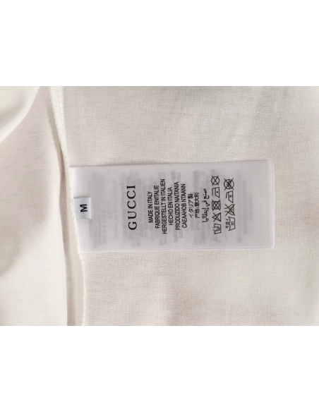 Gucci ink wash brushstroke graffiti letter short-sleeved T-shirt,Gucci